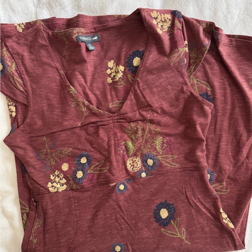 Toad & Co. Rosemarie Floral V-Neck Dress